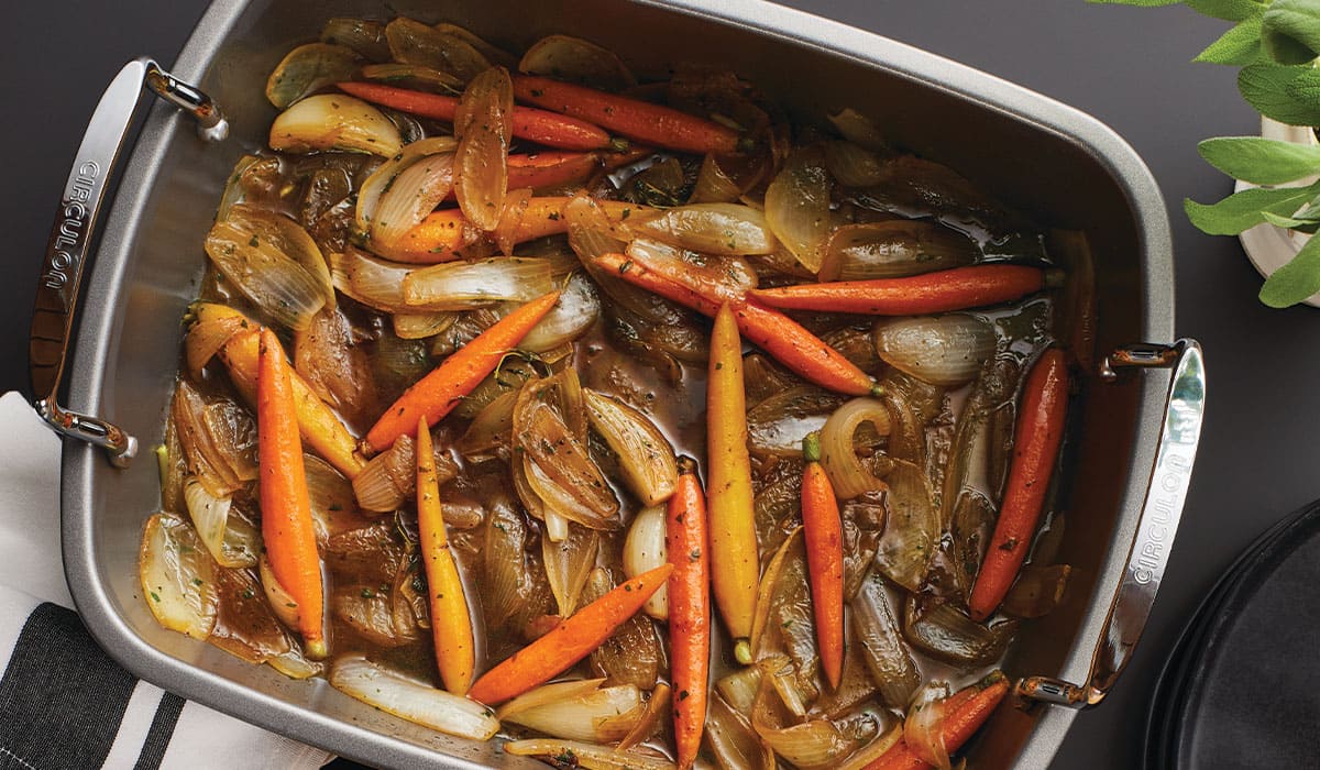 Balsamic Glazed Roasted Root Vegetables
