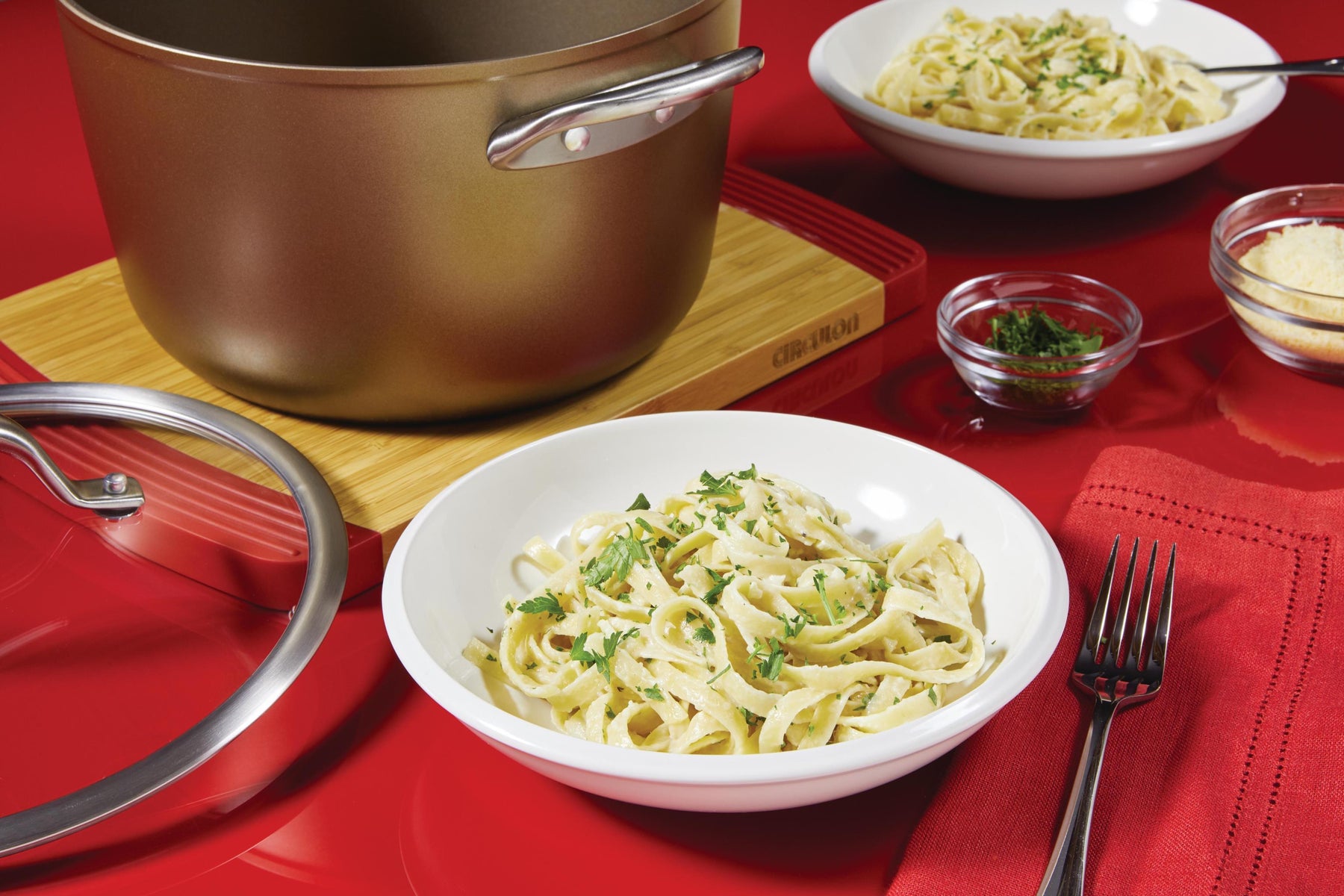 Fettuccine Alfredo for Two