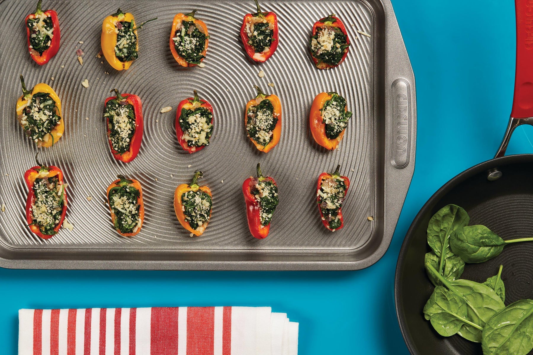 Florentine Stuffed Baby Peppers