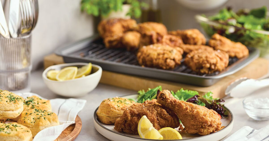 Lemon-Ginger Tea Brined Fried Chicken