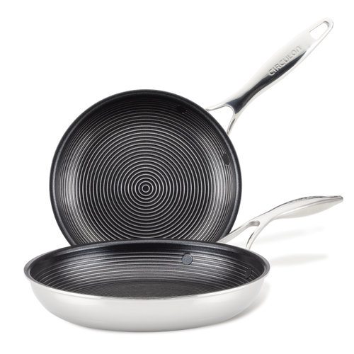 8.5" & 10" Tri-Ply Clad Nonstick Frying Pan Set