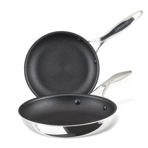 8.5-Inch and 10-Inch ScratchDefense™ C1 Nonstick Clad Frying Pan Set