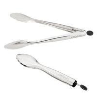 2-Piece Stainless Steel Tongs Set