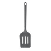 4-piece food-grade silicone tool set; dishwasher safe, with handle holes.
