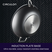 13" A1 ScratchDefense™ Nonstick StirFry's induction plate base.
