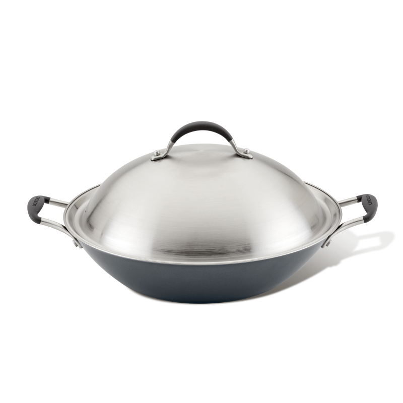 14-Inch A1 ScratchDefense™ Nonstick Wok with Lid
