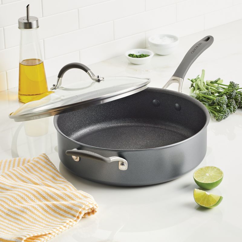 5-Quart A1 ScratchDefense™ Nonstick Saute Pan with Lid