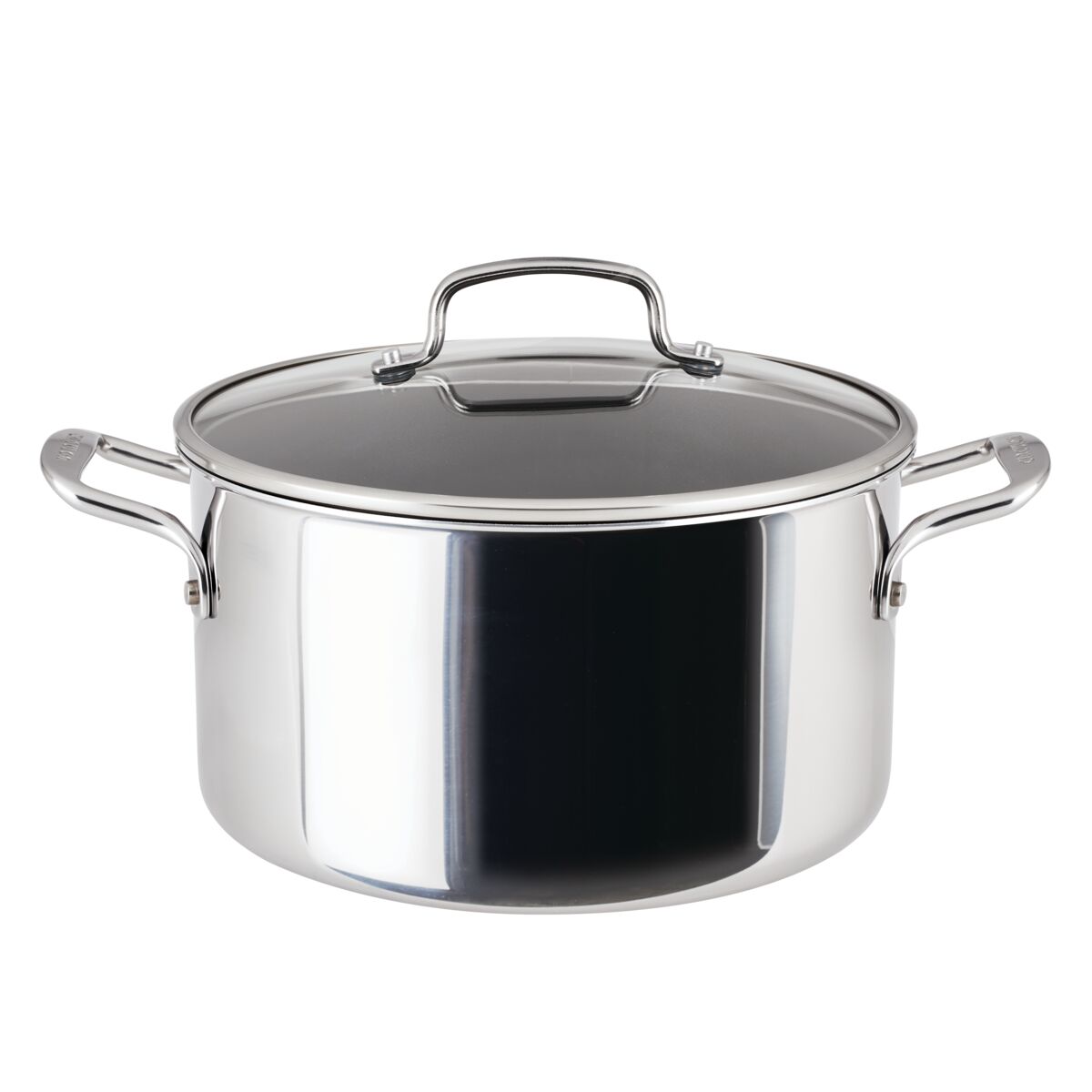 8-Quart ScratchDefense™ C1 Nonstick Stockpot with Lid on a white background.