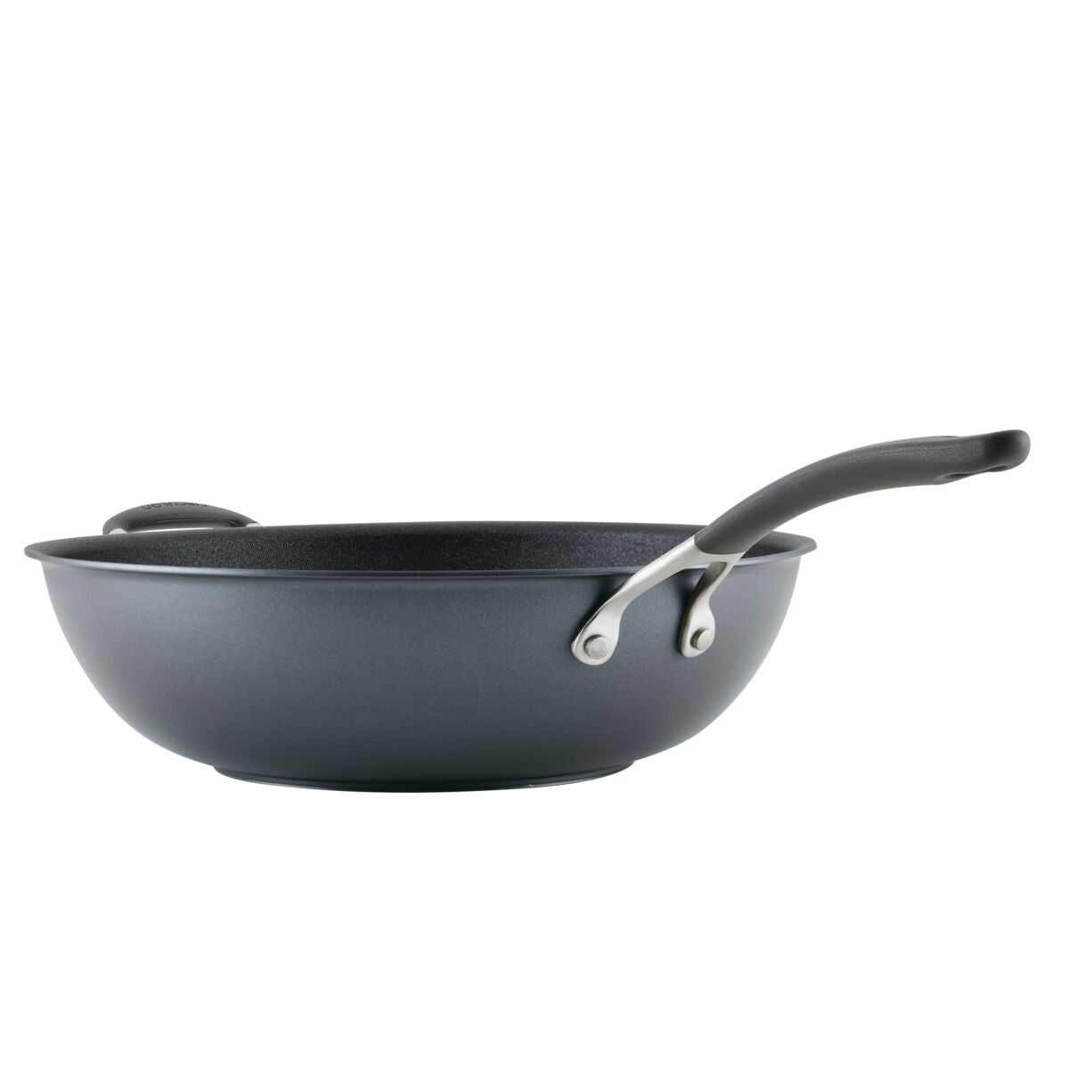 13-Inch A1 ScratchDefense™ Nonstick StirFry with Helper Handle, side view.