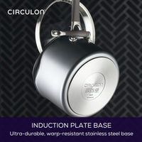 3-Quart A1 Saucepan with ScratchDefense™ and stainless steel induction base.