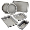 Introducing the 6-Piece Nonstick Bakeware Set, crafted from heavy gauge steel with nonstick surfaces and warp resistance, available in a variety of shapes and sizes.