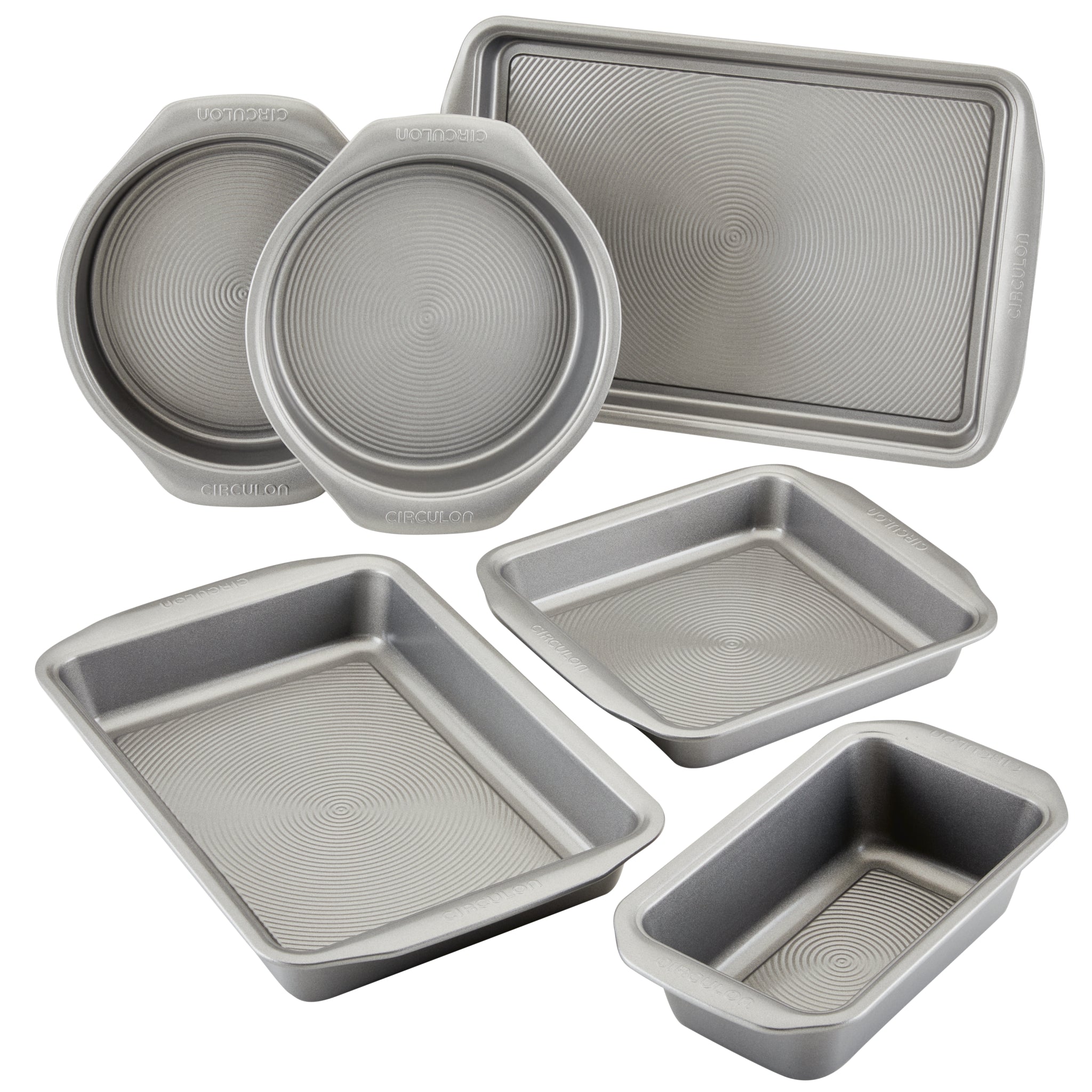 Introducing the 6-Piece Nonstick Bakeware Set, crafted from heavy gauge steel with nonstick surfaces and warp resistance, available in a variety of shapes and sizes.