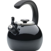 2-Quart Whistling Teakettle with Flip-Up Spout | Black