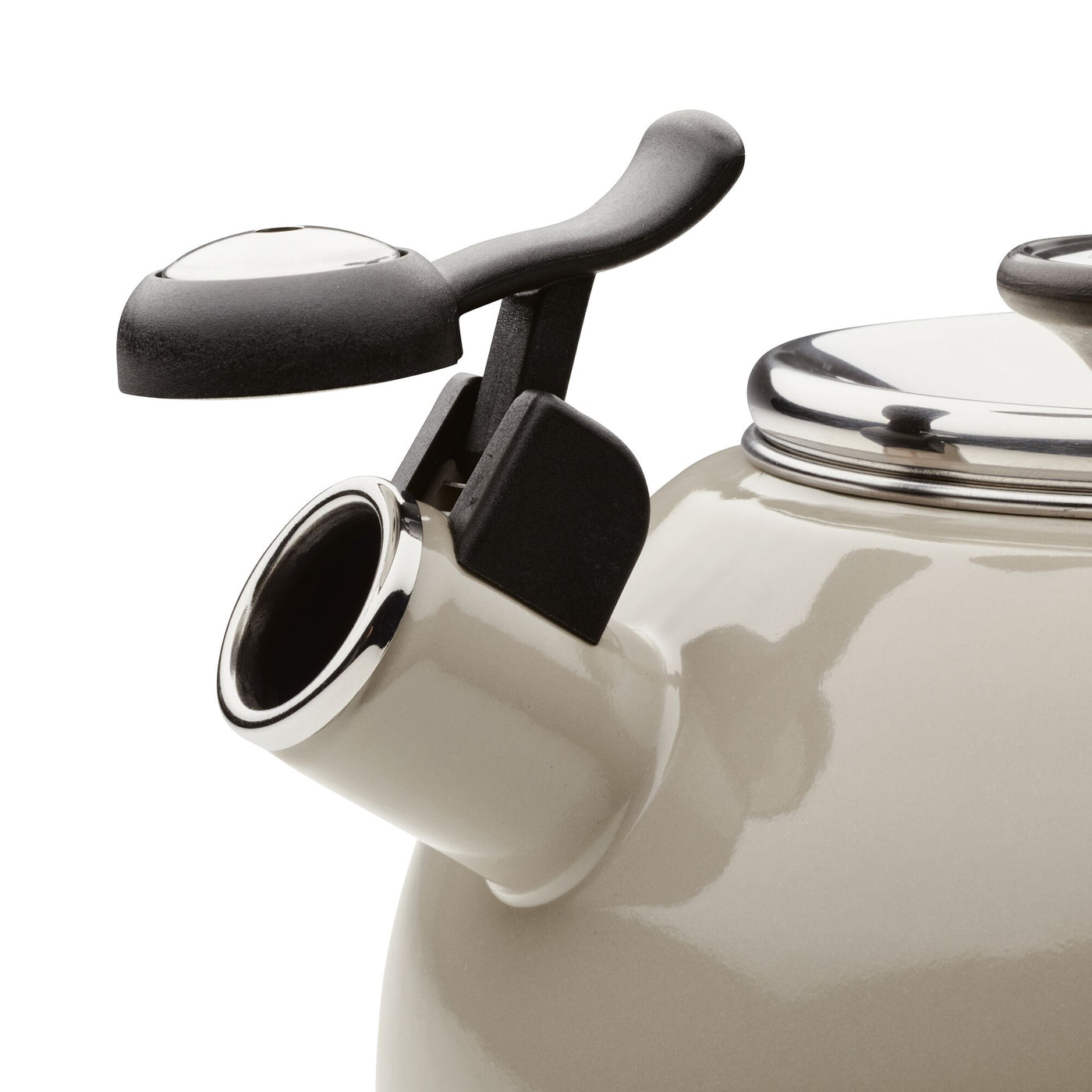 2-Quart Whistling Teakettle with Flip-Up Spout | Gray