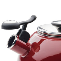 2-Quart Whistling Teakettle with Flip-Up Spout | Red