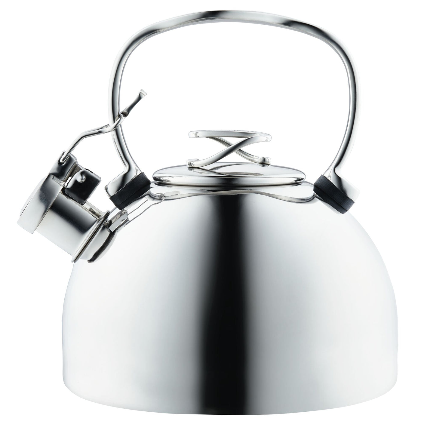 2.3-Quart Whistling Teakettle with Flip-Up Spout | Silver