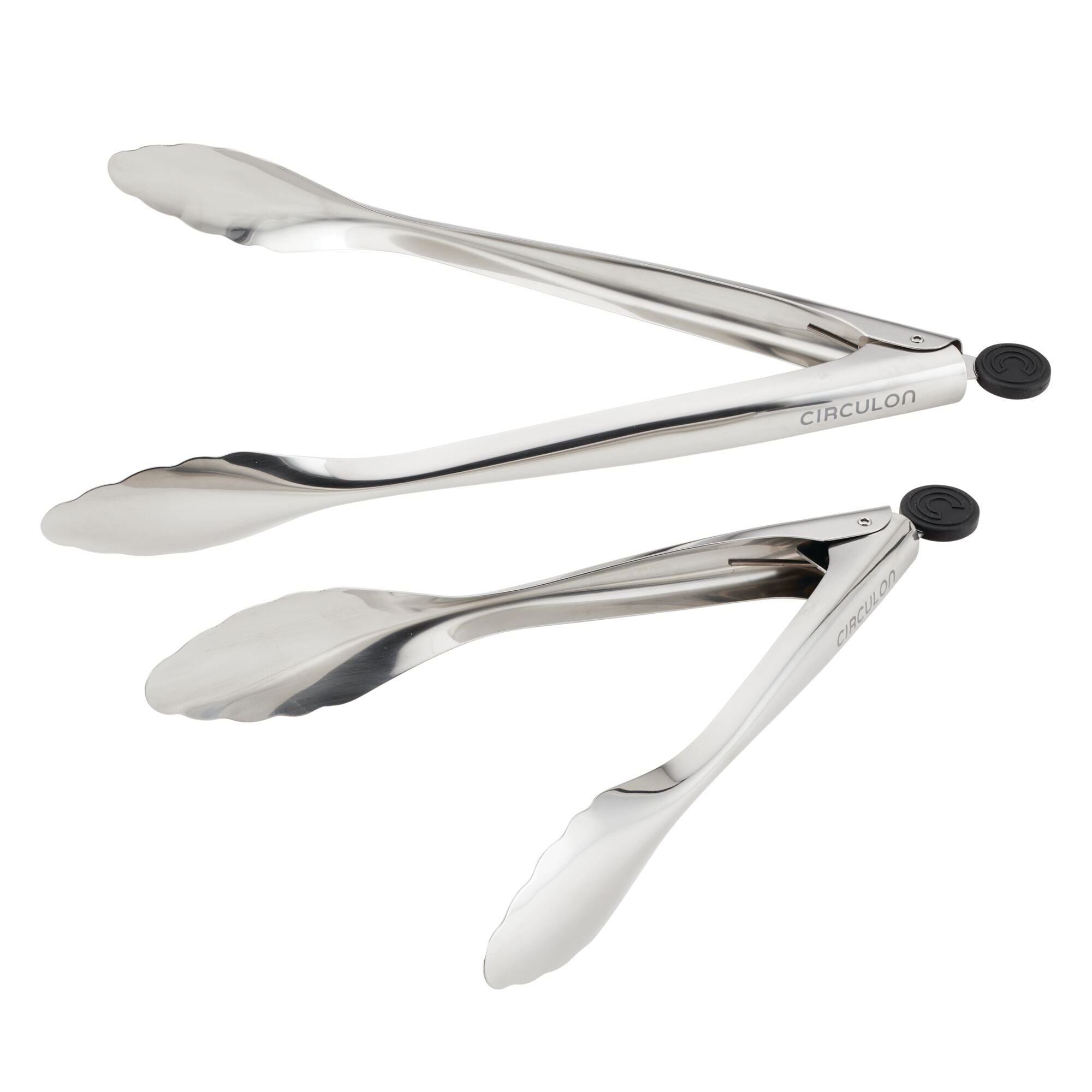 2-Piece Stainless Steel Tongs Set