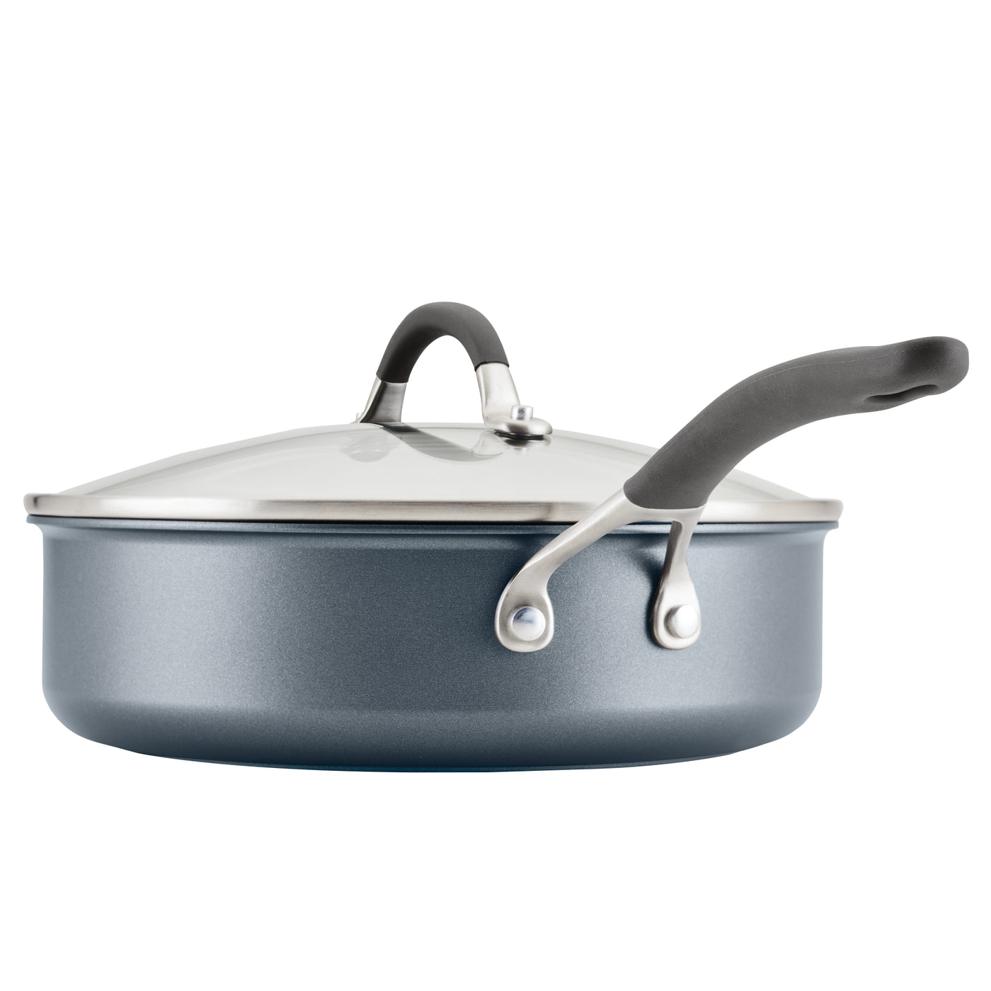 Aerospace-grade 5-Quart A1 Nonstick Saute Pan with Lid & ScratchDefense™ handles.